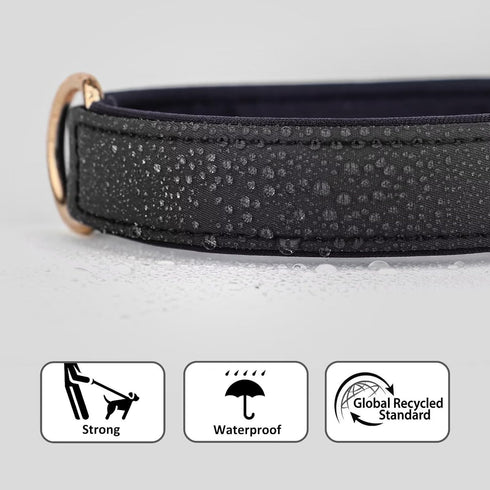 Didog Waterproof Dog Collar with Soft Padded, Strong Large Dog Collars with Metal Buckle, Lightweight and Breathable Dog Collars for Medium Dogs, ...