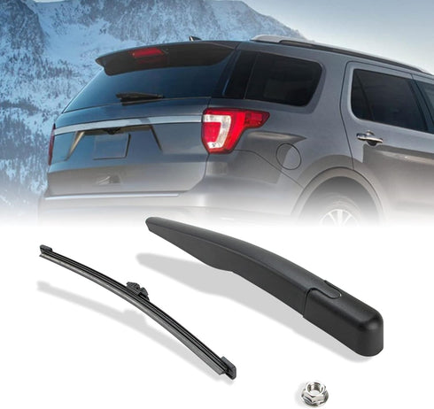 Rear Windshield Wiper Arm Blade Assembly Compatible with 2011-19 Ford Explorer, 2013-19 Ford Escape, 2015-19 Lincoln MKC, 2016-18 Lincoln MKX Rear...