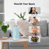 Portable Mini Humidifier, Small Cool Mist Humidifiers 350ml Quiet USB Personal Desktop Air Humidifier for Bedroom Home Plants Car Baby indoor Offi...