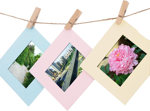 320 Feet Jute Twine and 100 Pieces Mini Natural Wooden Craft Clothespins Pegs Clips...