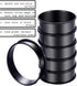 12Pack Crumpet Rings NONSTICK English Muffin Rings - 3.15 Inch Stainless Steel Double Rolled Tart Rings Upgraded Round Metal Baking Cooking Pastry...