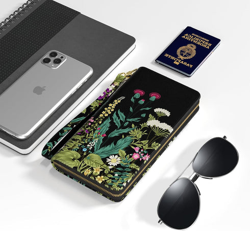 Nipichsha Womens Wallet, RFID Wristlet Wallet for Women, Cute Ladies Purse, Large Credit Card Clutch Wallets, Leather Card Holder Wallets with Zip...