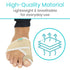 Vive Bunion Brace (Pair) - Big Toe Corrector Straightener with Splint - Hallux Valgus Pad, Joint Pain Relief, Alignment Treatment - Orthopedic Sle...