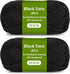 Black Cotton Yarn - Black Yarn for Crocheting-Soft Knitting Yarn for Crafts&Crocheting DIY 2 Pack of 100g/3.5oz Soft Cotton Yarn for Handicraft Kn...