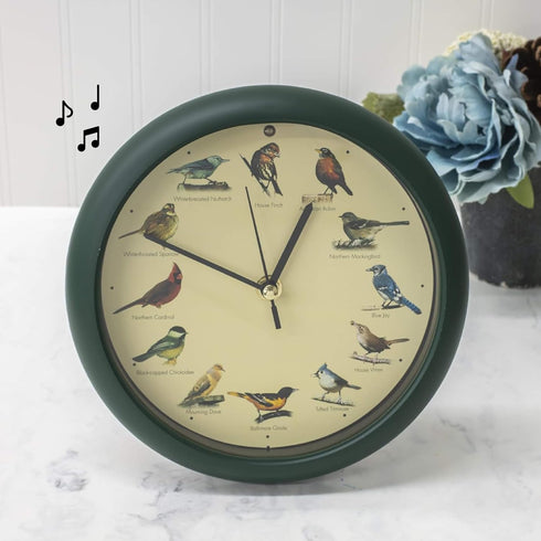 Mark Feldstein, The Original Singing Bird Clock, 8 Inch, Green...