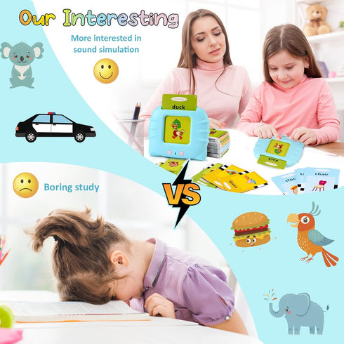 FREE TO FLY Talking Flash Cards for Toddlers 2-4 Years: 384 Sight Words Speech Therapy Toys Learn Alphabet ABC Letters Colors Number Shapes Animal...
