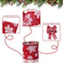 Christmas Ribbon Wired 2.5 Inch,6 Roll 30Yards Christmas Wired Ribbon,Incl. Santa/Snowman/Snowflake/Christmas Buffalo Plaid Ribbon for Wreaths Bow...