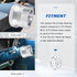 1" Steering Wheel Hub Adapter Conversion Spacer, 6 Hole to 3 Hole Steering Wheel Adapter Grant Adapter Boss Kit(Silver)...