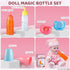 JOYIN Doll Magic Bottle Set, 2 Disappearing Magic Milk & Juice Bottles with Caps and 2 Toy Pacifiers Baby Doll Accessories Feeding Set Stuff for G...