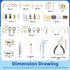 Glarks 1467Pcs Jewelry Making Supplies Kit, Jewelry Repair Tools with Accessories Jewelry Making Pliers, Beading Wires and Jewelry Findings for Je...