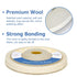 5PCS Wool Polishing Wheel Disc 4.5" x 7/8", Wool Felt Disc Buffing Wheel for Angle Grinder, Polishing Pad for Metal Marble Glass Ceramic, Fine Woo...