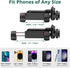 ATUMTEK Phone Tripod Mount, Universal Smartphone Mount Adapter with 2 Cold Shoe and 1/4" Standard Screw, 360° Rotates and 180° Tilts Adjustable Ce...