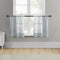 MRTREES Sheer Tier Curtains Grey 24 inch Length Kitchen Tiers Transparent Voile Sheers Short Bathroom Window Curtain Panels Cafe Curtains Light Fi...