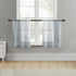 MRTREES Sheer Tier Curtains Grey 24 inch Length Kitchen Tiers Transparent Voile Sheers Short Bathroom Window Curtain Panels Cafe Curtains Light Fi...