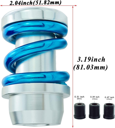 Abfer Shift Knobs Car Gear Weight Manual Knob Shifter Head Extension Fit for Most Automatic MT Transmission Vehicle (Blue)...