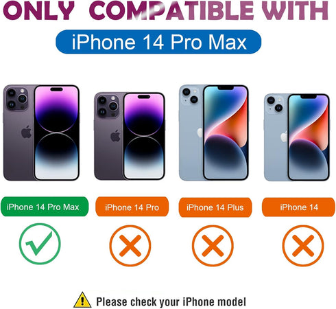 MGQILING Compatible with iPhone 14 Pro Max Magnetic Glitter Case-6.7 Inch, Luxury Love Heart Pattern Plating Case, Compatible with MagSafe for Wom...