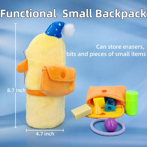 Cute Pencil Pen Holder, Plush Pencil Case, Standing Animal Shape, Desk Organizers and Accessories, Desktop Storage Stationery Supplies for School,...