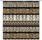 Brown Leopard Print Shower Curtain Cheetah African Animal Leopard Skin Print Geometric Stripes Patchwork Creative Art Bathroom Decor Fabric Curtai...