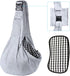Dog Sling Cat Sling Carrier with Bottom Support, Kanemc Hands Free Sling Bag for 12Lbs Short Dog Small Puppy 16Lbs Clingy Cat Pets, Lightweight & ...