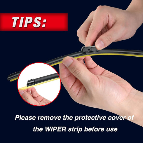 3 Wipers 24"/17"/13" Windshield Wiper Blades Fit for GMC Terrain Chevy Equinox 2017 2016 2015 2014 2013 2012 2011 2010 OEM Quality Automotive Wind...
