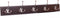 BIRDROCK HOME Tri Hook Coat Rack - 5 Hooks - Wall Mount Hat Rack - Brown Finish - Bronze Hooks...