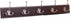 BIRDROCK HOME Tri Hook Coat Rack - 5 Hooks - Wall Mount Hat Rack - Brown Finish - Bronze Hooks...