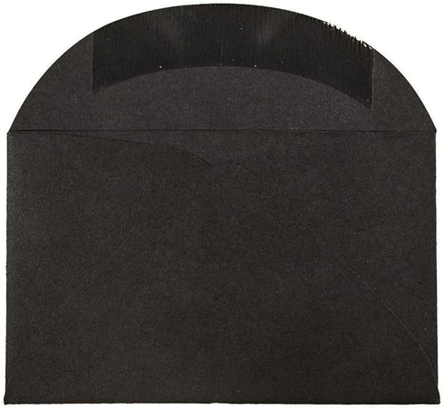 JAM PAPER 3Drug Mini Envelopes - 2 5/16 x 3 5/8 - Black Linen - 50/Pack...