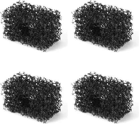 AQUANEAT Aquarium Replacement Filter Sponges 4 Packs for Hang on HOB Power Filter Small Fish Tank Filter up to 3 Gallon/ 5 Gallon (up to 3Gal)...