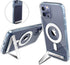 for iPhone 12 Pro Max Case - Transparent Hard PC Back Slim Shockproof Protective Case with Three-Way Stand and Magsafe Compatibility...