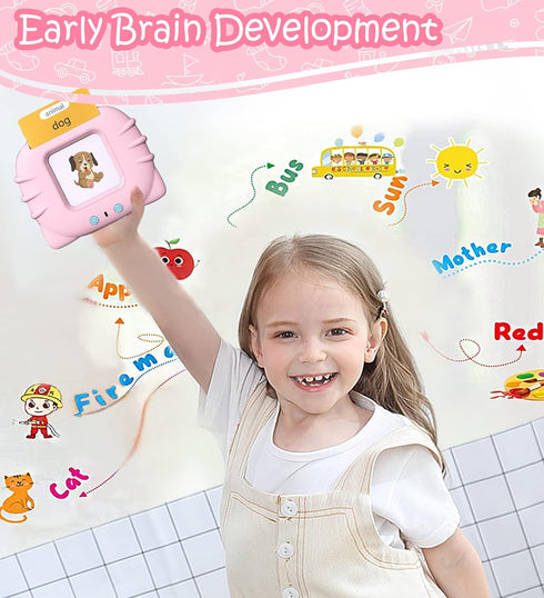 Talking Flash Cards Toddler Toys Pocket Speech for Toddlers 1-3, Talking Learning Flash Cards Educational Toys Sensory Toys Gift for Boys and Girl...