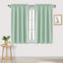 DWCN Blackout Curtains Room Darkening Thermal Insulated Bedroom Curtains Window Curtain Panels, 52 x 45 inches Long, Set of 2 Light Green Rod Pock...