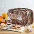 JEOCODY Toaster Bread Maker Cover with Handle - Coffee Theme Print, Wide Slot, Dust Protection...