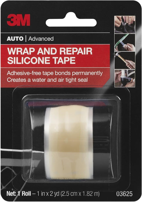 3M Wrap and Repair Silicone Tape, 03625, 1 in x 6 ft...