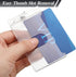Hard Plastic Card ID Badge Holder with Keyring Heavy Duty Clear Card Holder Rigid Fuel Card Protector Keychain Secure Credit Card ID Holder Keycha...