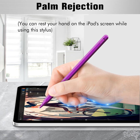 Uogic Stylus Pen for iPad 9th&10th Generation,with Palm Rejection, Active Pen for iPad Compatible with (2018-2023) Apple iPad Pro 11&12.9 inch, iP...