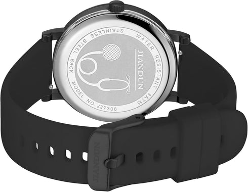 Waterproof Nurse Watch for Medical,Professionals,Students,Women Men, 24 Hour with Second Hand, Military Time Easy to Read Dial...