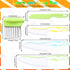 5 Pcs Kids Knives, Kids Safe Cooking Knife, Plastic Kids Kitchen Knife Set with Crinkle Cutter, Serrated Edges Toddler Knife Kids Knives for Real ...