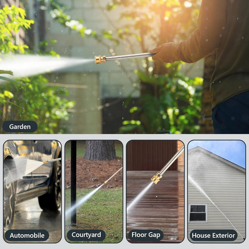 Pressure Washer Extension Wand, 2 Pack Pressure Washer Wands, 17 Inch Stainless Steel Power Washer Extension Wand, 1/4 Inch Quick Connect Power Wa...