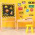 Whaline Construction Bulletin Board Set with Glue Points Positive Saying Learning Zone Cutouts Decorations Constructional Classroom Accent for Sch...