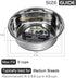 Stainless Steel Anti-Slip Dog Bowls,Non-Slip Stainless Steel Pet Bowl with Foot Mat - Perfect for Mess-Free Mealtime,Quiet Pet Bowls for Cats and ...