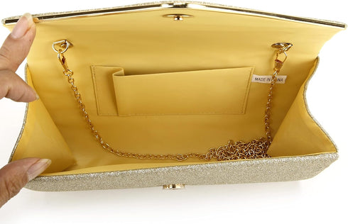 Clutch Purses for Women Fancy Evening Bag Bridal Prom Party Envelope Handbags...