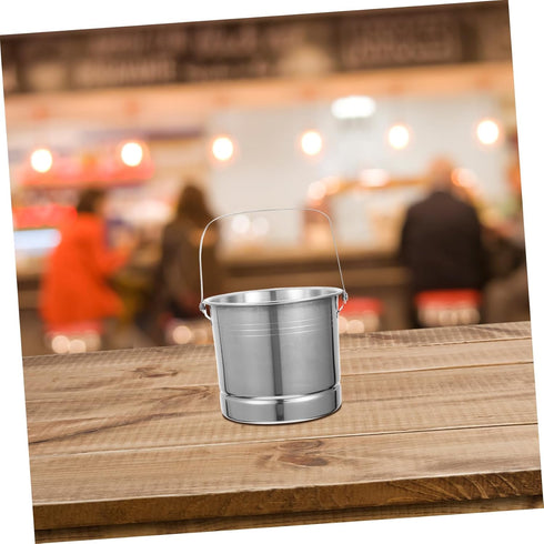 stainless steel ice bucket buckets Stainless Beverage Tub bucket with lid Wine Dump Bucket Bar Ice Bucket metal drink tub Wine Tasting Spittoon ca...