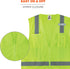 Ergodyne Unisex - Class 2 Economy Surveyors Vest Zipper, Lime, Large-X-Large US...