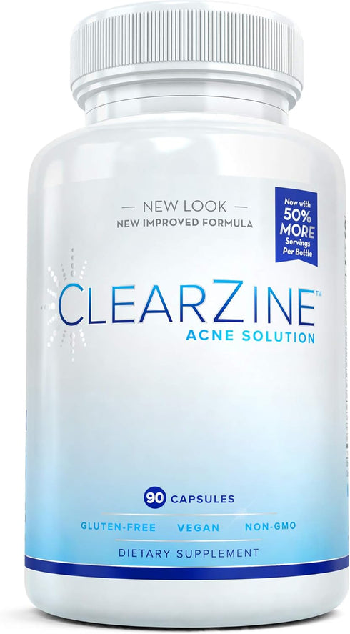 Acne Pills for Teens & Adults | Clear Skin Supplement, Vitamins for Hormonal & Cystic Acne, 90 Caps...