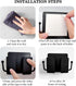 Self-Adhesive Wall Mount Phone Holder with Hooks Phone Stand Charging Holder for Smartphones Cellphone Bracket Phone Holder for Wall Home Office R...