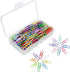 200pcs Coloured Paper Clips with Plastic Box Plastic Coated Metal Paper Clips for Office Stationery 33mm 20 Colors...