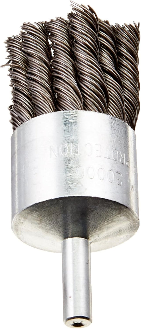 Firepower 1423-2118 Knot Type Crimped Wire End Brush with 1-1/2-Inch Diameter and 1/4-Inch Shank...