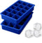 Tovolo Perfect Ice Mold Freezer Tray of 1.25-Inch Cubes for Whiskey, Bourbon, Spirits & Liquor, BPA-Free Silicone, Fade Resistant, Set of 2, Strat...