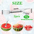 2024 New 2Pcs 2-in-1 Watermelon Fork Slicer Cutter Stainless Steel Summer Watermelon Cutter for Kitchen Gadget Camping Home Party...