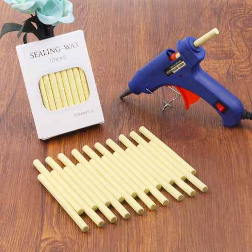 Wax Seal Sticks, WASOHLING 40Pcs Premium Glue Gun Sealing Wax Sticks Beads for Wax Seal Stamp, Wedding Invitations, Christmas Gift, Envelopes, Car...